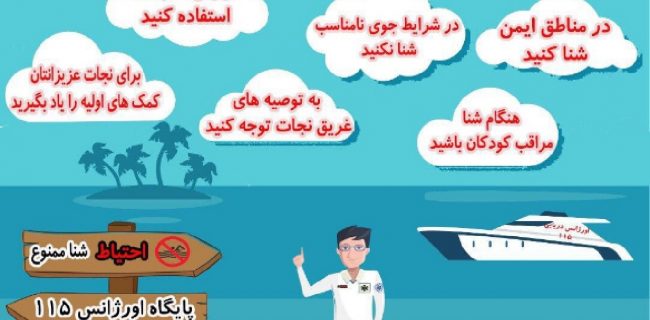 توصیه های اورژانس گیلان در پیشگیری از غرق شدگی