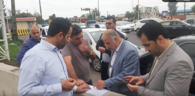 ساماندهی ترافیکی میدان ولیعصر رشت