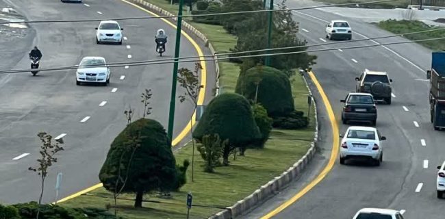 خط کشی محورهای مواصلاتی در شهرستان های لنگرود ، لاهیجان و آستانه اشرفیه