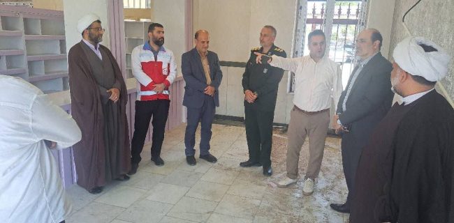 بازدید مسئولین لاهیجان از روند آماده‌سازی داروخانه جمعیت هلال‌احمر شهرستان