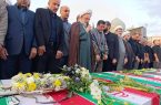 مراسم تشییع پیکر شهدای حادثه تروریستی شهرستان آستانه‌اشرفیه برگزار شد