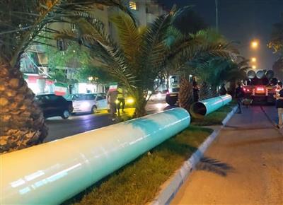 آغاز عملیات اجرایی پروژه خط انتقال آب شرب از فلکه گاز تا برج ۱ شهر رشت