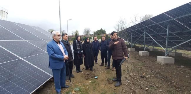 نیروگاه خورشیدی ۵۰ کیلوواتی انبار نفت رشت به بهره‌برداری رسید