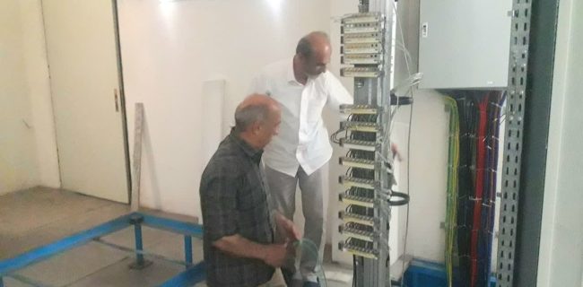 تقویت زیرساخت شبکه فیبرنوری با نصب تجهیزات جدید OLT در مرکز شهید روبیاتی رشت