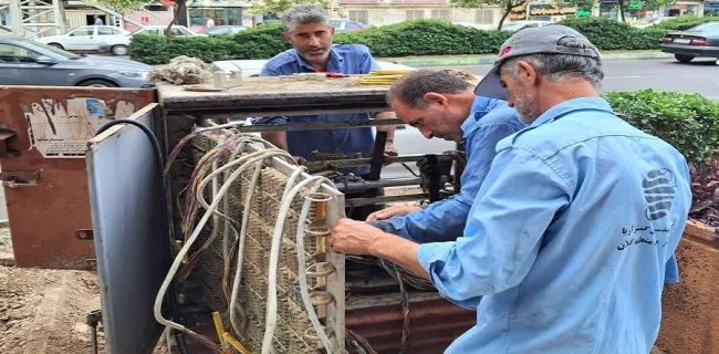 عملیات بهسازی و ارتقای زیرساخت‌های مخابراتی در خیابان بوسار رشت اجرا شد