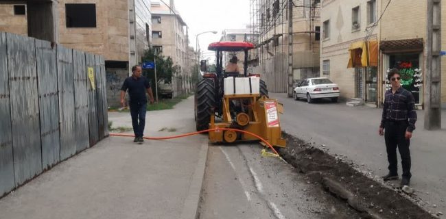 شتاب در اجرای طرح توسعه شبکه فیبرنوری خیابان پیام نور رشت