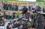 از دستان لرزان یک مادر تا پرچمی که با غروب خورشید هم پایین نیامد/رزمایش اقتدار و انسجام جان فدایان رشت برای ایران
